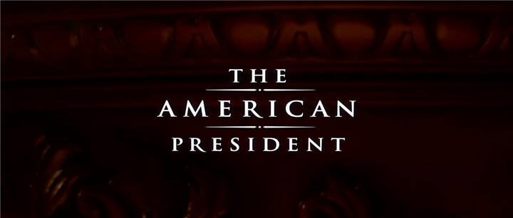 Title screen of The American President