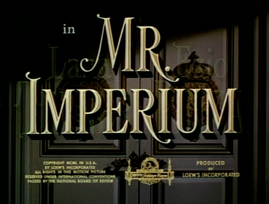 Title screen of Mr. Imperium