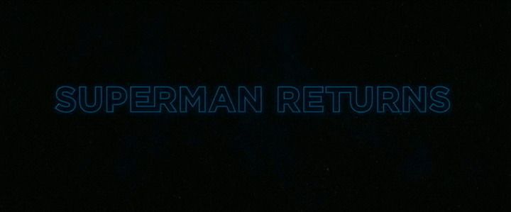 Title screen of Superman Returns