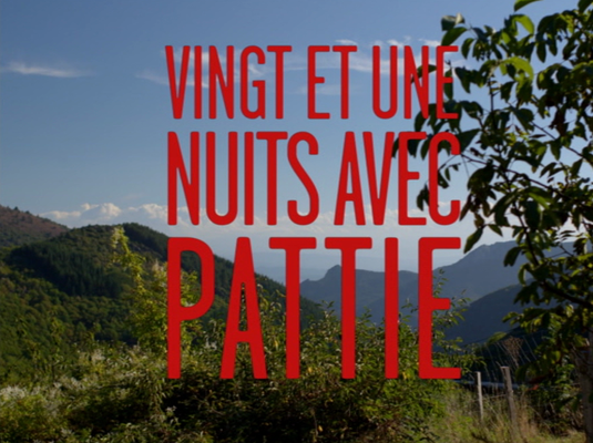 Title screen of Vingt et une nuits avec Pattie