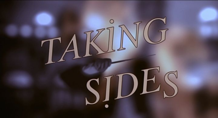 Title screen of Taking Sides
