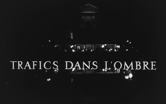 Title screen of Trafics dans l'ombre