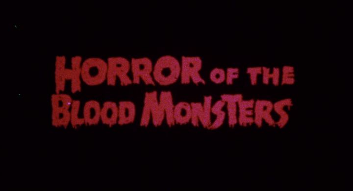 Title screen of Horror of the Blood Monsters