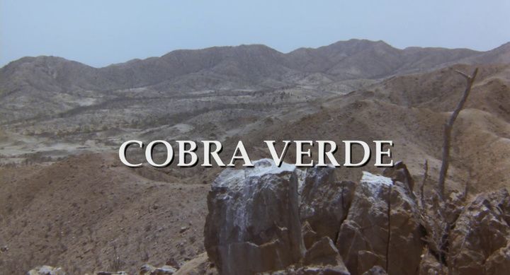 Title screen of Cobra Verde