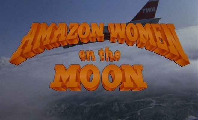 Title screen of Amazon Women on the Moon