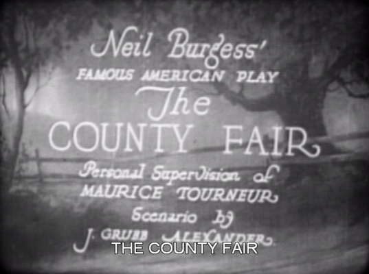 Title screen of The County Fair