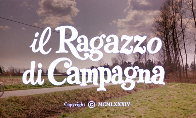 Title screen of Il ragazzo di campagna