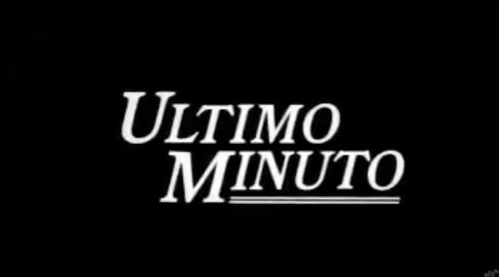 Title screen of Ultimo minuto