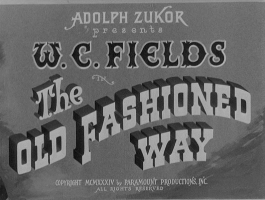 Title screen of The Old Fashioned Way