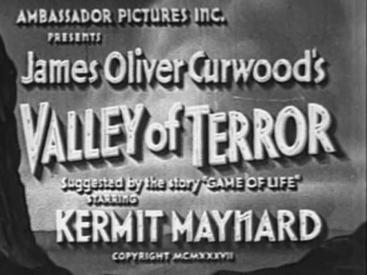 Title screen of Valley of Terror