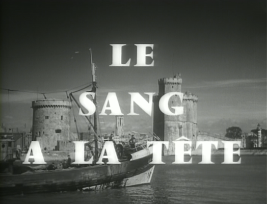 Title screen of Le sang à la tête