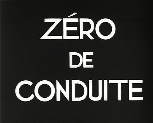 Title screen of Zéro de conduite