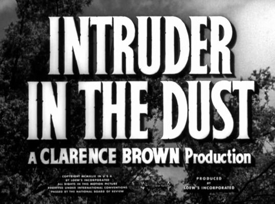 Title screen of Intruder in the Dust