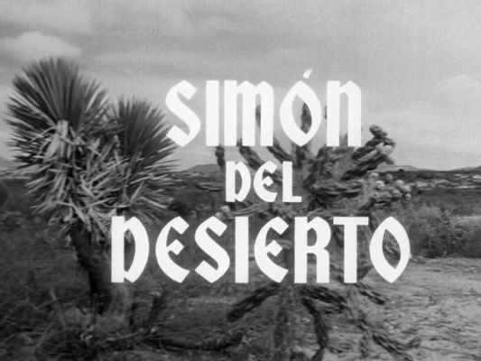 Title screen of Simón del desierto