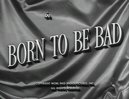 Title screen of Born to Be Bad