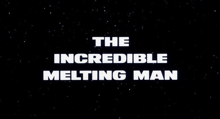 Title screen of The Incredible Melting Man