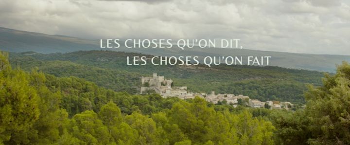 Title screen of Les choses qu'on dit, les choses qu'on fait