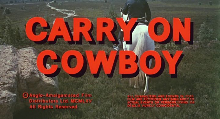 Title screen of Carry on Cowboy