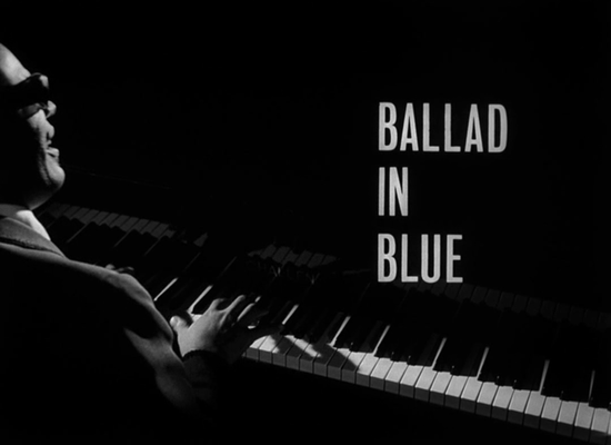 Title screen of Ballad in Blue