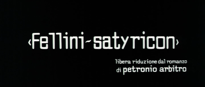 Title screen of Fellini - Satyricon