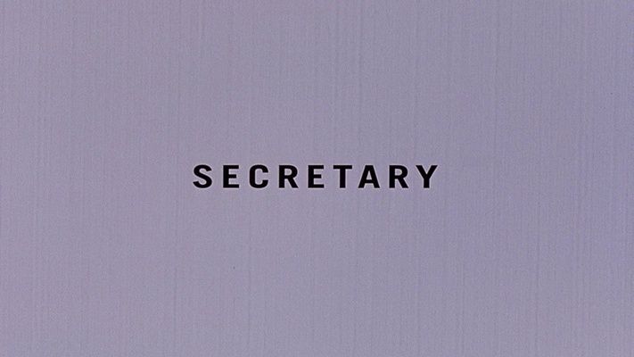 Title screen of Secretary