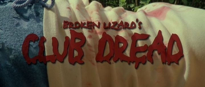 Title screen of Club Dread