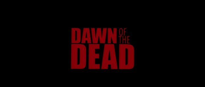 Title screen of Dawn of the Dead