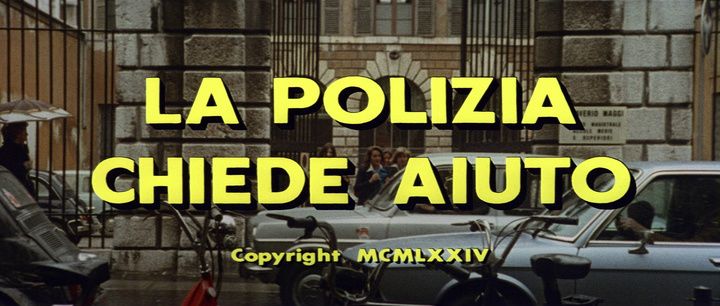Title screen of La polizia chiede aiuto