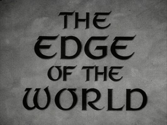 Title screen of The Edge of the World