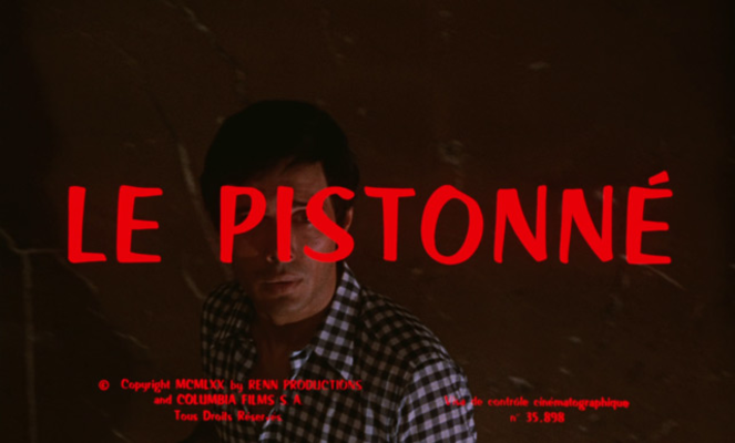 Title screen of Le pistonné