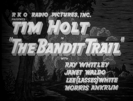 Title screen of The Bandit Trail