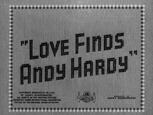 Title screen of Love Finds Andy Hardy