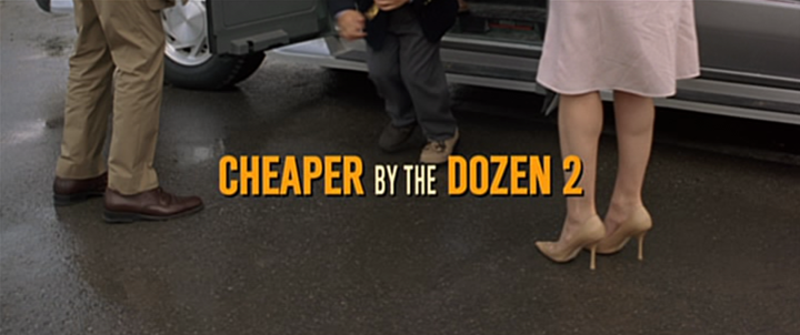 Title screen of Cheaper by the Dozen 2