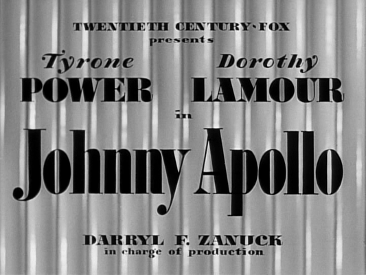 Title screen of Johnny Apollo