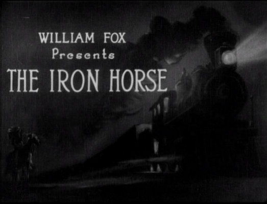 Title screen of The Iron Horse