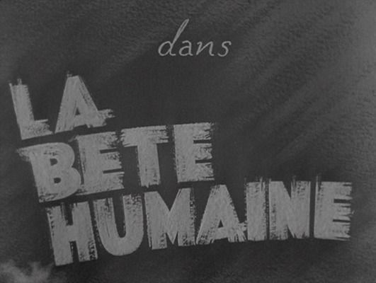 Title screen of La bête humaine