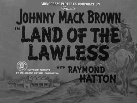 Title screen of Land of the Lawless