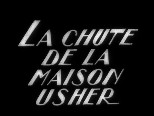 Title screen of La chute de la maison Usher