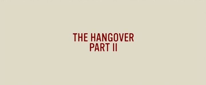 Title screen of The Hangover Part II