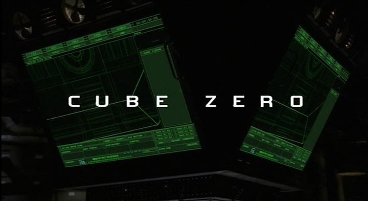 Title screen of Cube Zero