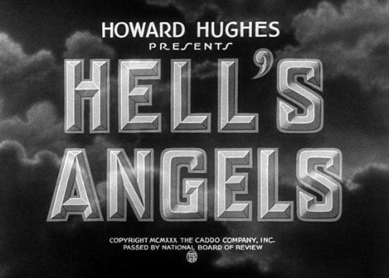 Title screen of Hell's Angels