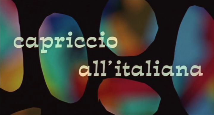 Title screen of Capriccio all'italiana