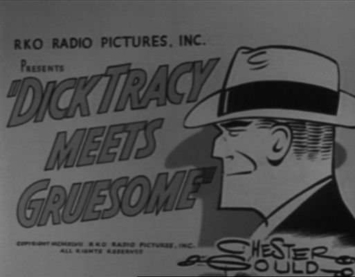 Title screen of Dick Tracy Meets Gruesome