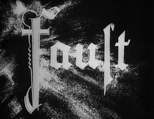 Title screen of Faust - Eine deutsche Volkssage