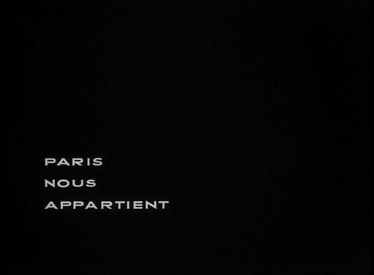 Title screen of Paris nous appartient
