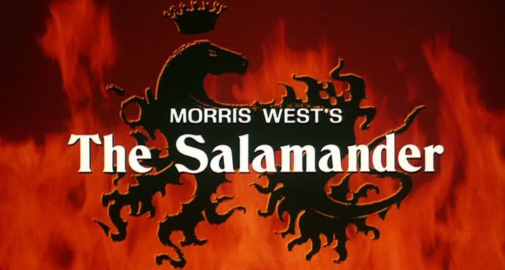 Title screen of The Salamander