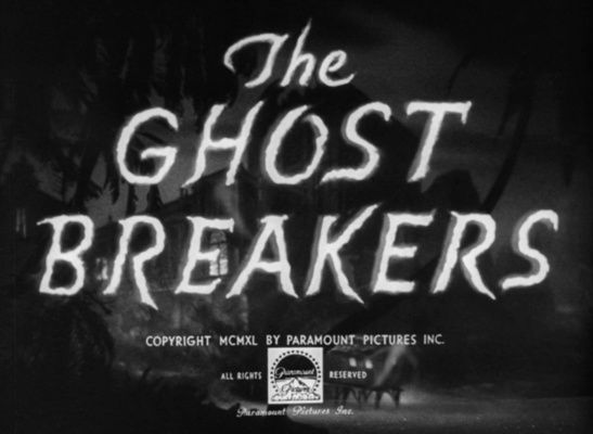 Title screen of The Ghost Breakers