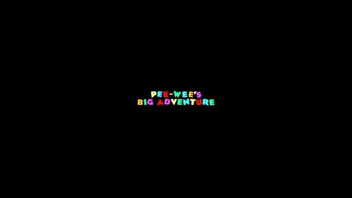 Title screen of Pee-wee's Big Adventure