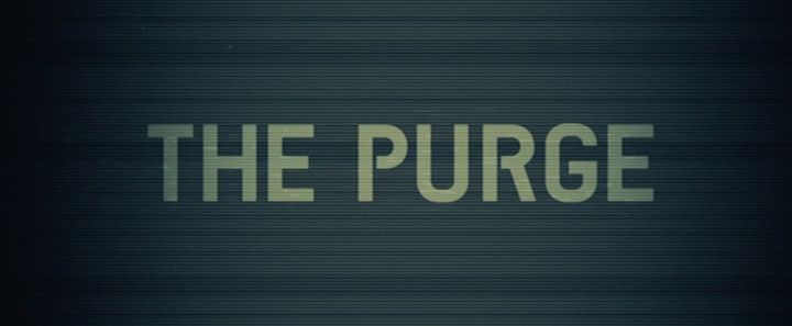 Title screen of The Purge