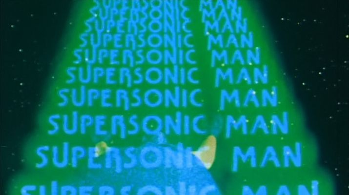 Title screen of Supersonic Man